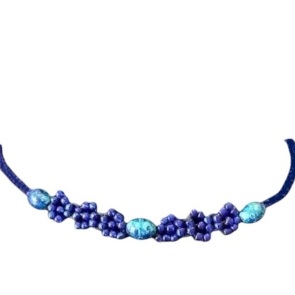 LaviguerDesigns Beaded Garland Rope Choker Necklace - Picture 2 of 3